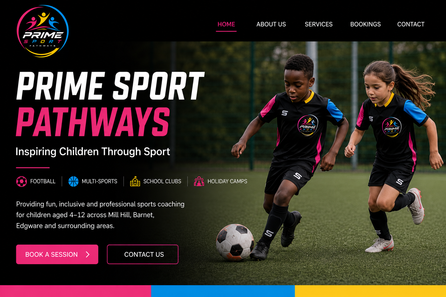 Prime Sport Pathways coaching session in action